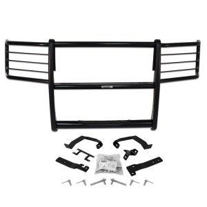 Ford F-250 Super Duty Grille Guard - Front - Go Rhino - 3000 Series StepGuard with Brush Guards - Black - `08-`10